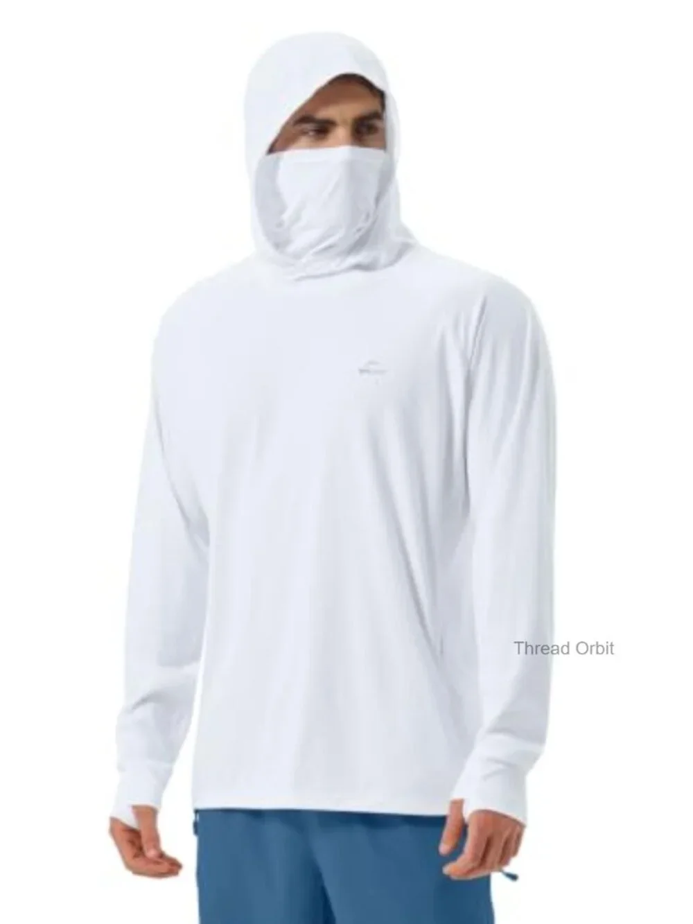 UPF 50+ Sun Hoodie Long Sleeve Fishing Hiking Shirt with Mask